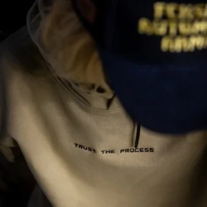 Hoodie Trust The Process - Sand Color