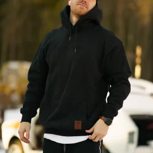 Onroaders Hoodie Embossed Logo Black